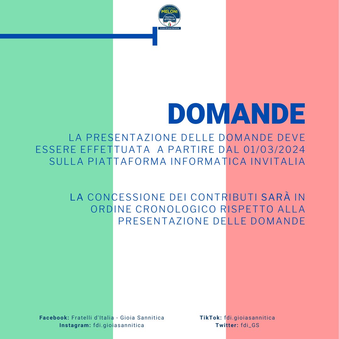 fdi_GS's tweet photo. GIOVANI ECCELLENZE ENOGASTONOMICHE: BANDO #INVITALIA

Promuovere e sostenere le #imprese nei settori della #ristorazione e della #pasticceria al fine di valorizzare il patrimonio agroalimentare ed enogastronomico italiano

Per maggiori info contatta le nostre pagine https://t.co/mGykKYJ7rk