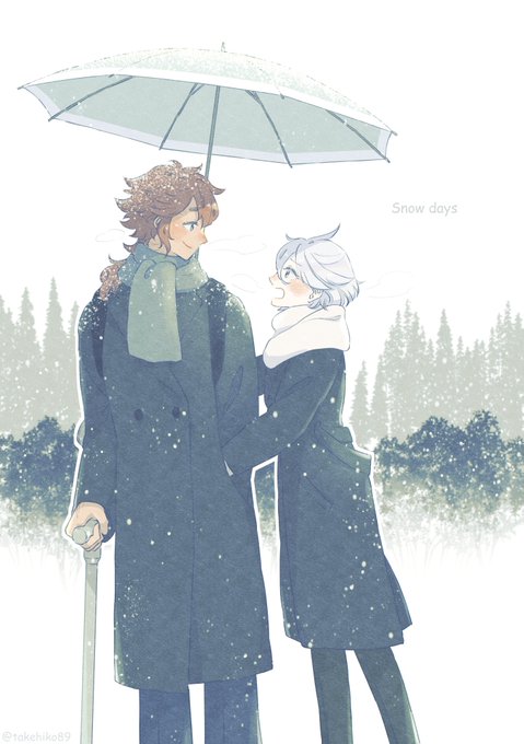 「shared umbrella」 illustration images(Latest｜RT&Fav:50)