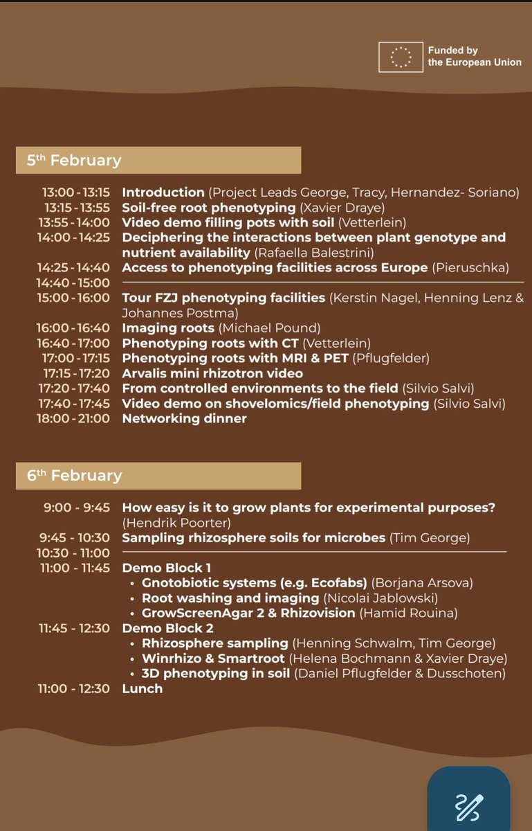 We are very excited to be hosting the #FZJ2024rootPhenotypingWorkshop @fz_juelich organized by @RootEd_Network @Root2Res and @wish_roots. Stay tuned!