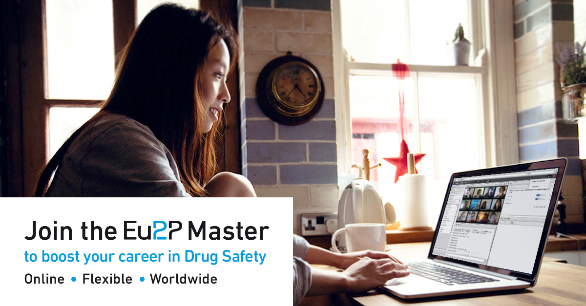 It's time to apply for our online Master programme in #Pharmacovigilance and #Pharmacoepidemiology.
Play it safe to become a #DrugSafety pro: Get this unique MSc degree delivered by 6 European universities!
➡️ eu2p.org/master/overview