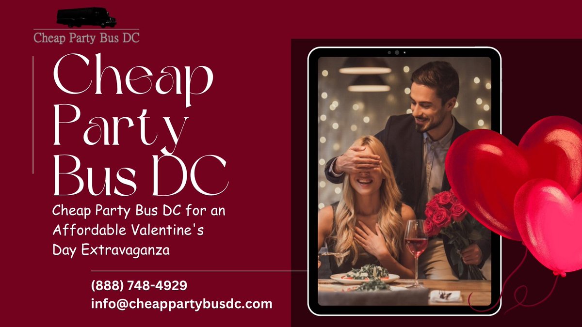 cheappartybusdc's tweet photo. https://t.co/YLR986upI5
#CheapPartyBusRentalDC #CheapPartyBusRentalNearMe #PartyBusLimoDC #CheapPartyBusDC #ValentinesDayPartyBus #ValentinesDay #PartyBusforValentinesDay #PartyBusRentalforValentinesDay #ValentinesDayLimo #PartyBusRentalNearMe #DCPartyBusLimo #PartyBusDC #Limo https://t.co/k237sEPEsN