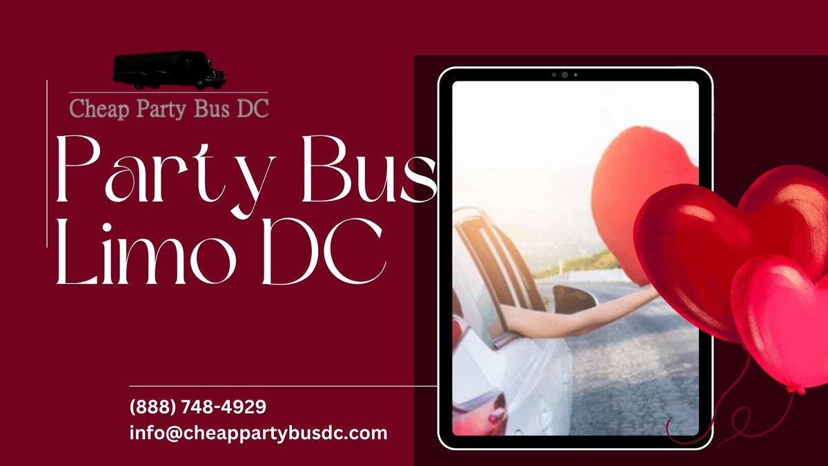 cheappartybusdc's tweet photo. https://t.co/YLR986upI5
#CheapPartyBusRentalDC #CheapPartyBusRentalNearMe #PartyBusLimoDC #CheapPartyBusDC #ValentinesDayPartyBus #ValentinesDay #PartyBusforValentinesDay #PartyBusRentalforValentinesDay #ValentinesDayLimo #PartyBusRentalNearMe #DCPartyBusLimo #PartyBusDC #Limo https://t.co/k237sEPEsN