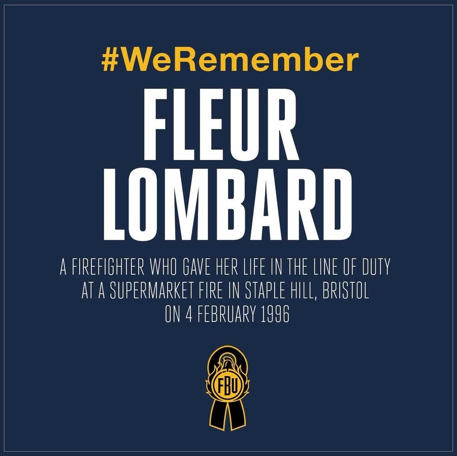 We remember firefighter Fleur Lombard, who lost her life in a supermarket fire in 1996.