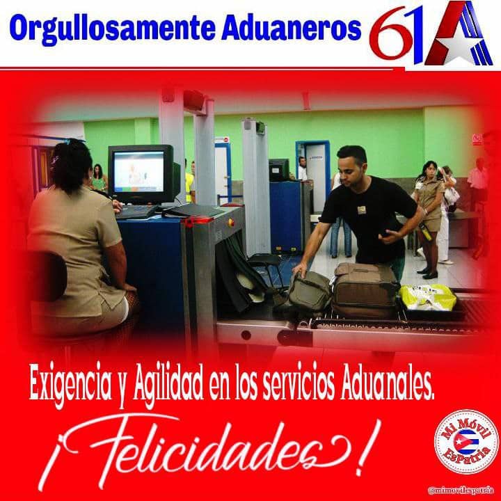 Buenos días #Cuba la Aduana General de la República cumple 61 años este 5 de febrero. Seis décadas hacia un servicio moderno, seguro, ágil y transparente. ¡Muchas felicidades! #MiMóvilEsPatria @mimovilespatria @Colina_VClara @EVilluendasC @nesvemoya93