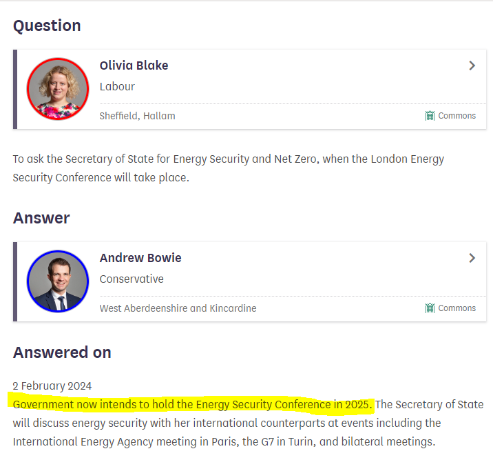📅 The Government's Energy Security Conference, initially announced in August 2023 and expected to take place in 2024, has officially been postponed to 2025. 

statics.teams.cdn.office.net/evergreen-asse…