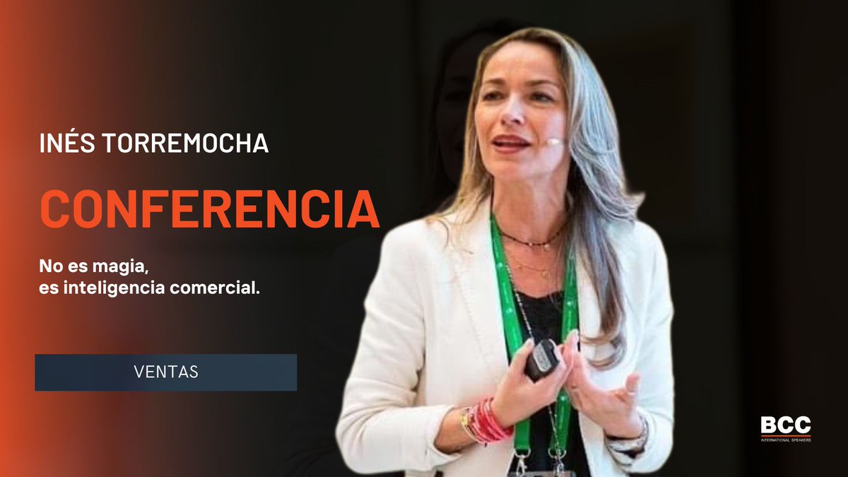 🎥¿Quieres aprender a potenciar tus fortalezas, identificar tus debilidades y convertirlas en oportunidades?

En su conferencia “No es magia, es inteligencia comercial”, Inés Torremocha te lo descubre. youtu.be/qshPSpO55U0

#BCCConferenciante