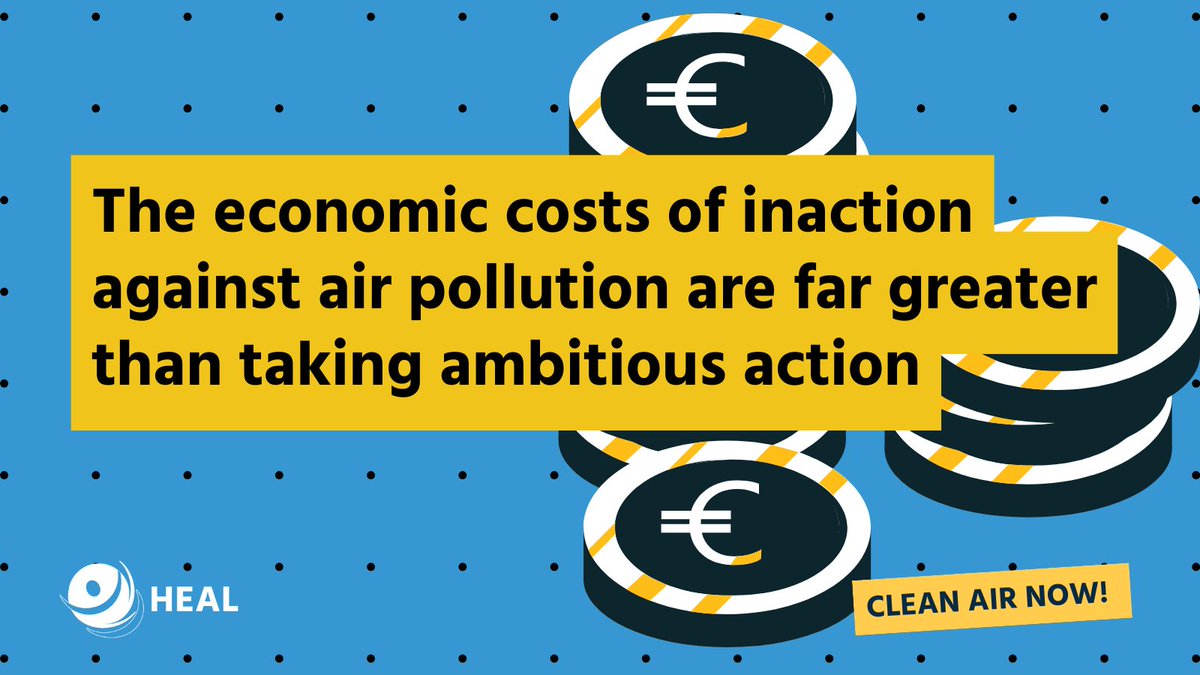💰 The economic costs of #AirPollution are far greater than the costs of tacking action to improve air quality, a new @ISGLOBALorg briefing shows. 🫁 Delaying EU-wide action to tackle polluted air = more health costs! 👉 ow.ly/Wmpq50QxKZB