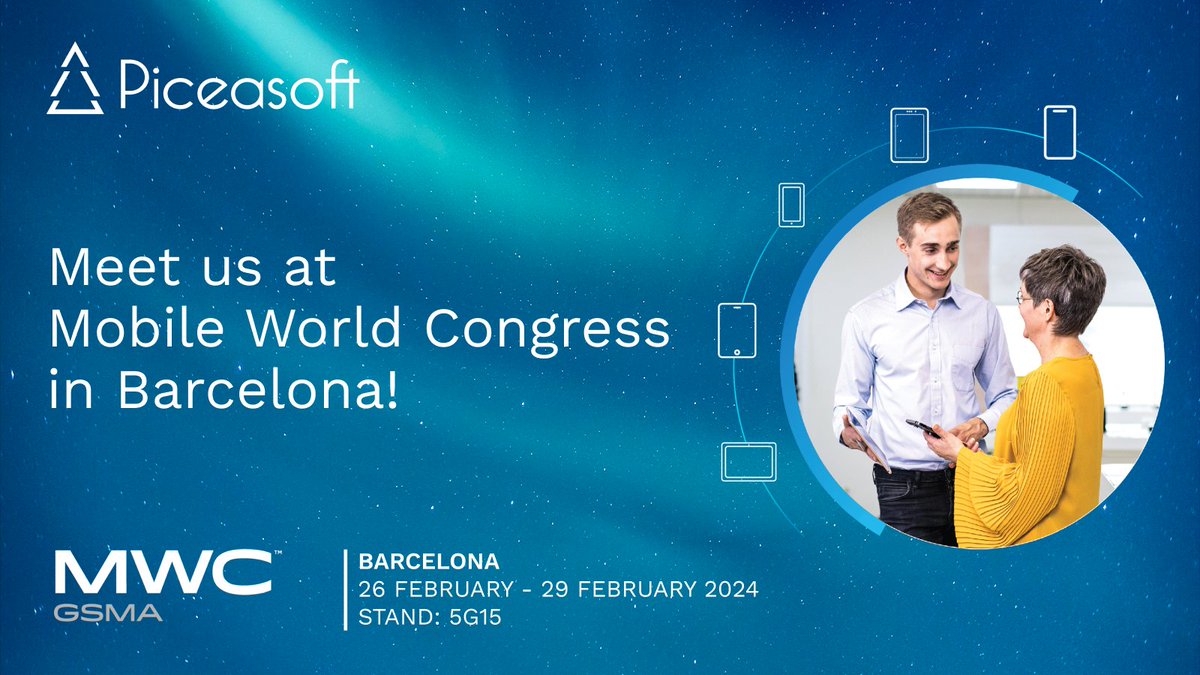 🌟 Heading to #MWC24 in Barcelona, 26-29 Feb? So are we! 🚀

Find us at stand 5G15 to discover firsthand what’s the latest on Picea® Online. Perfect for mobile operators, retailers, and trade-in vendors. 

Schedule a meet-up in advance: bit.ly/3OtsHUY