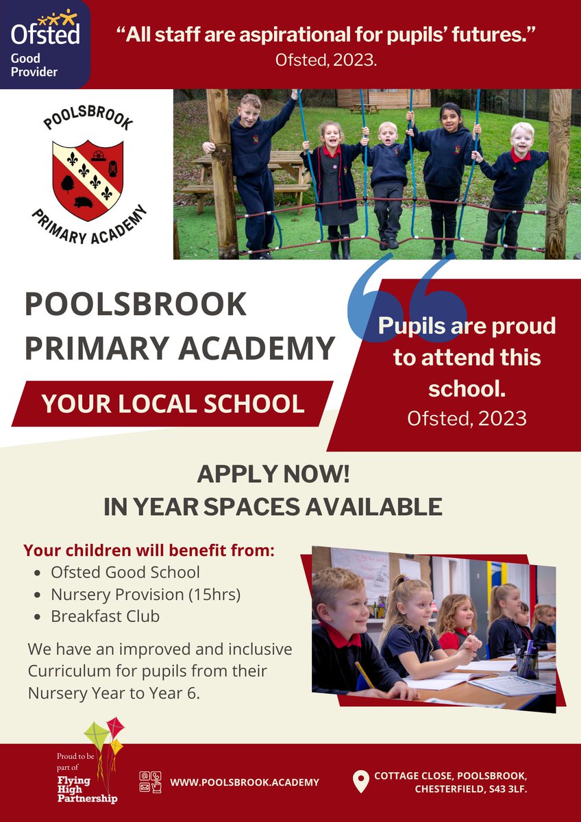 Admissions....
If you have missed the admissions deadline for applications do not worry: we still have some spaces available in our Reception class for September 2024.
In year spaces available too; please contact us for further information!