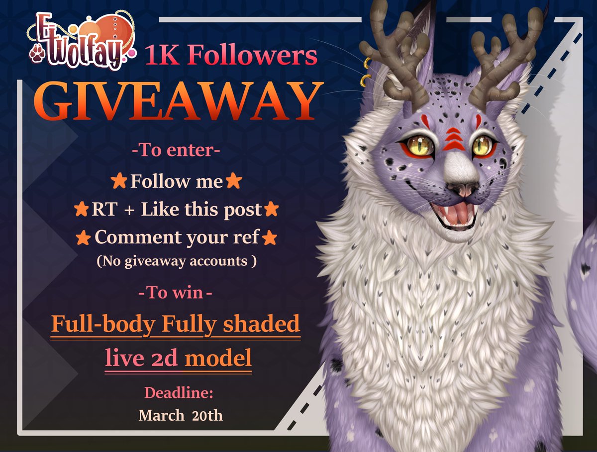 Wolfay 2D - VT (Art+Rig Artist!)🐺🦌🐾 tweet media