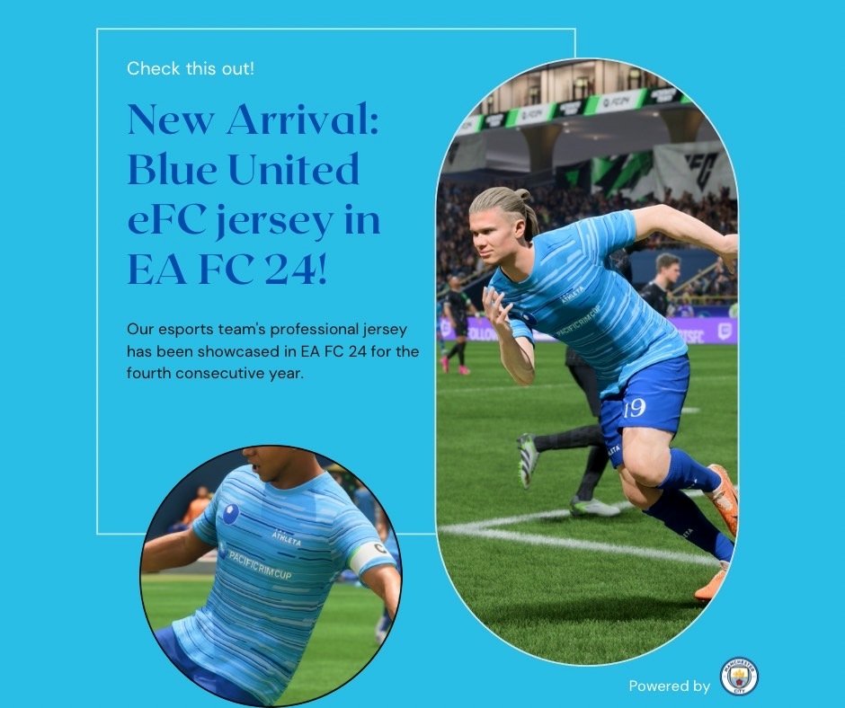 BlueUnitedeFC's tweet photo. ⚡𝘽𝙇𝙐𝙚𝙁𝘾 𝙞𝙨 𝙞𝙣 𝙩𝙝𝙚 𝙜𝙖𝙢𝙚⚡

#BLUeFC が #FC24 に登場🔥
世界の17のeSportsチームに選出✨

ユニフォームとバッジがゲームの世界に🔵
FUT内の"目標"からゲットしよう💙

We're back in #FC24
Don't miss it🔥

More info👇
🇯🇵 https://t.co/VjbCQnlu69
🇺🇸 https://t.co/dEWTqQ3Bmf https://t.co/d2xZTMSUME