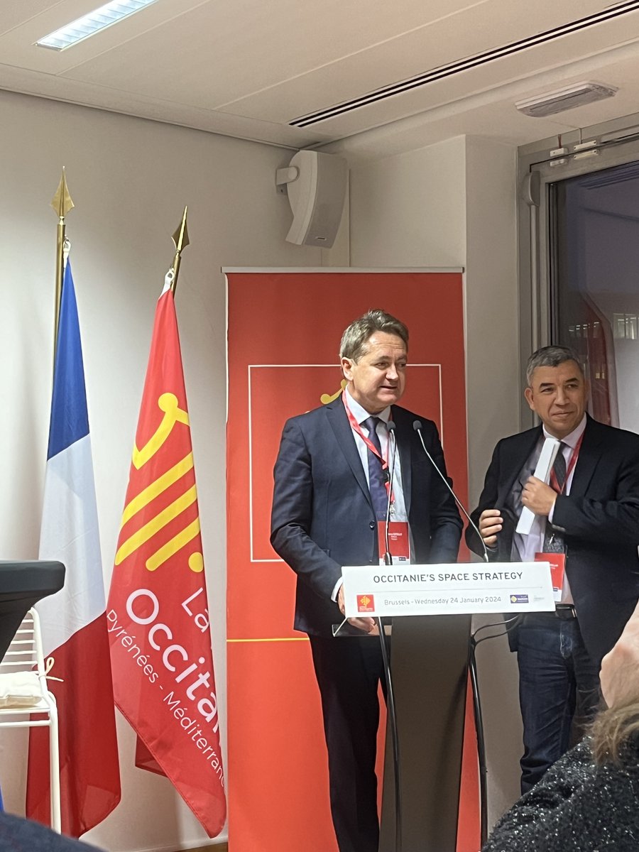 🚀 Exciting Update! @Occitanie , in collaboration with NEREUS, unveiled its innovative 'Occitanie’s Space Strategy: Paving the Way for a Sustainable Future of EU Space' at their office on 24/1/24. #SpaceInnovation #EU 🛰️ nereus-regions.eu/2024/02/02/fol…