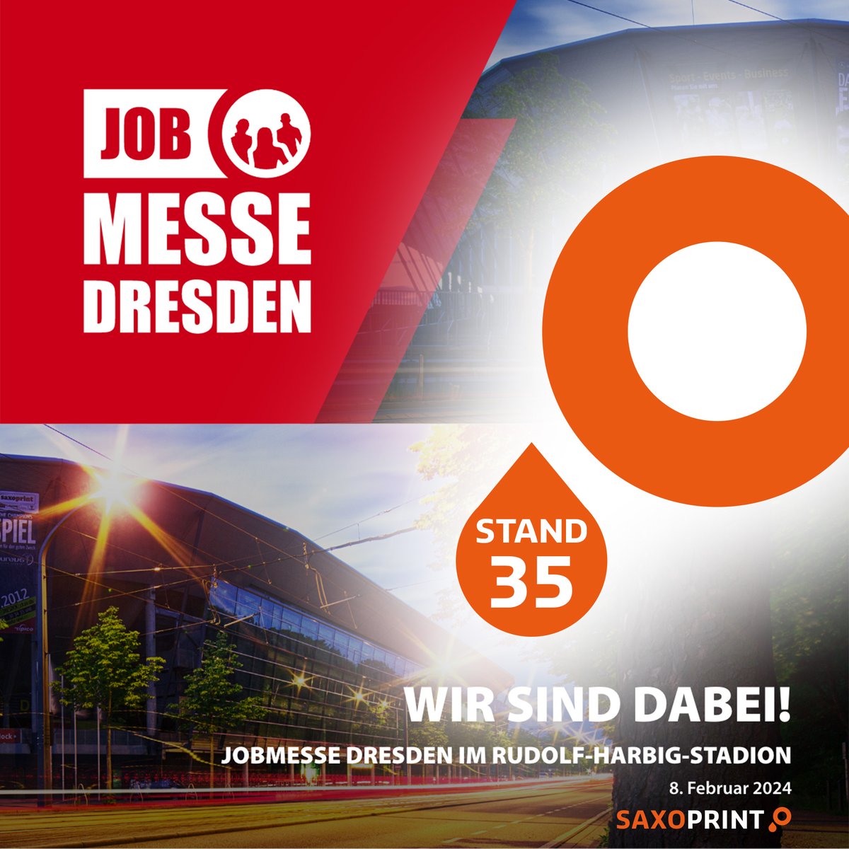 Am 8. Februar könnt ihr euch bei <a href="/deinejobmesse/">deinejobmesse</a> Dresden über aktuelle Angebote  auf dem regionalen Arbeitsmarkt schlau machen und euch direkt bewerben!
An Stand 35 geben wir euch alle Infos über die bei SAXOPRINT ausgeübten Berufe. Wir freuen uns auf euren Besuch. #jobmesse