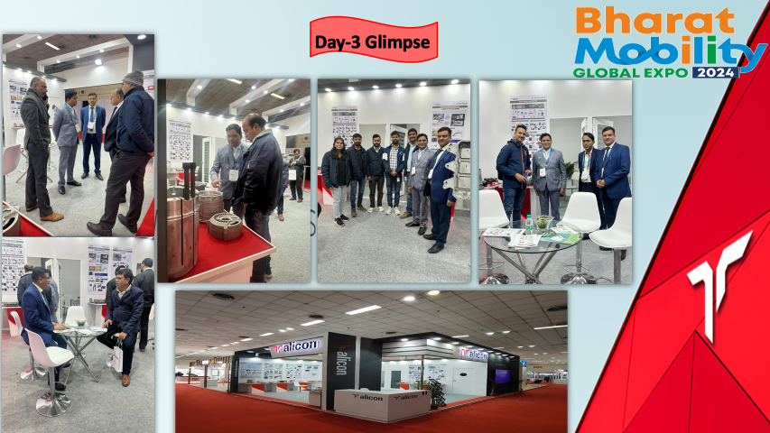 LimitedAlicon's tweet photo. 🌐✨ Wrapping up Day 3 at #BharatMobilityExpo2024! Alicon Castalloy Ltd. extends gratitude to all visitors at Hall No.11, Booth No. 54. 🚗#AutomotiveIndustry #autocomponents #castingindustry https://t.co/OvxAEvyOPG