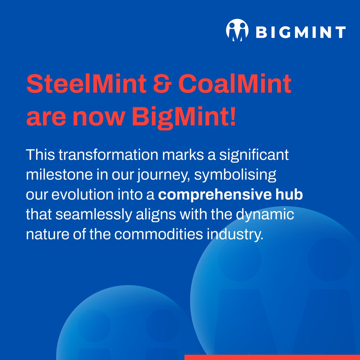 BigMint_Co's tweet photo. Big things are brewing, as we redefine our identity, while staying true to our core values and dedication to providing exceptional services.
Embarking on a Bigger Future, Together.
Stay tuned!
#BigMint #FutureIsBIG #BrandConsolidation #Commodities #BrandReveal #ReBranding #KeepingYouAhead
