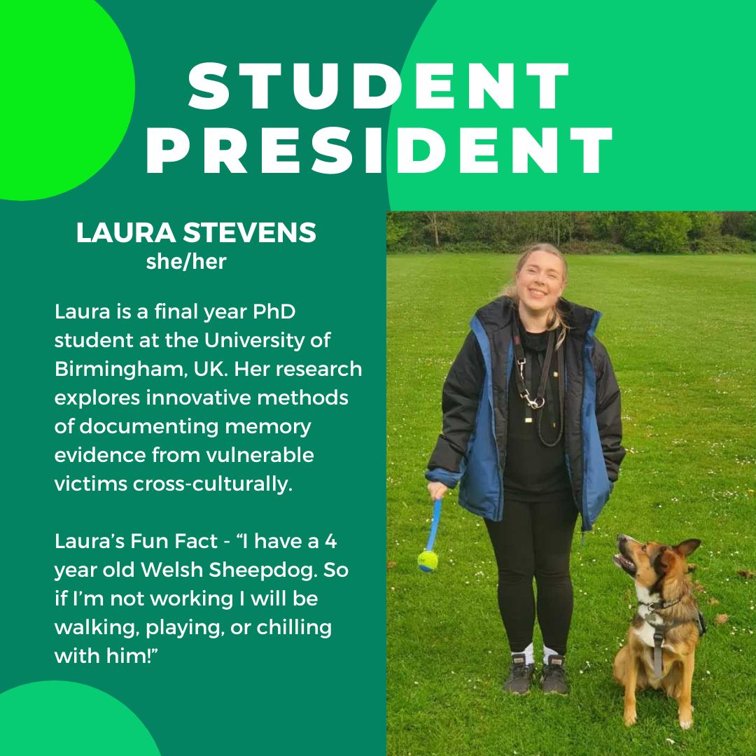 StudentSARMAC's tweet photo. Meet our Student Board! Every week we will introduce a new member of our board, including their research interests and a fun fact about them! Please welcome your student president for the 2023-2025 term! Reach out to Laura (@Stevens_Laura7) for any student SARMAC queries. https://t.co/TDbX0RCVZP