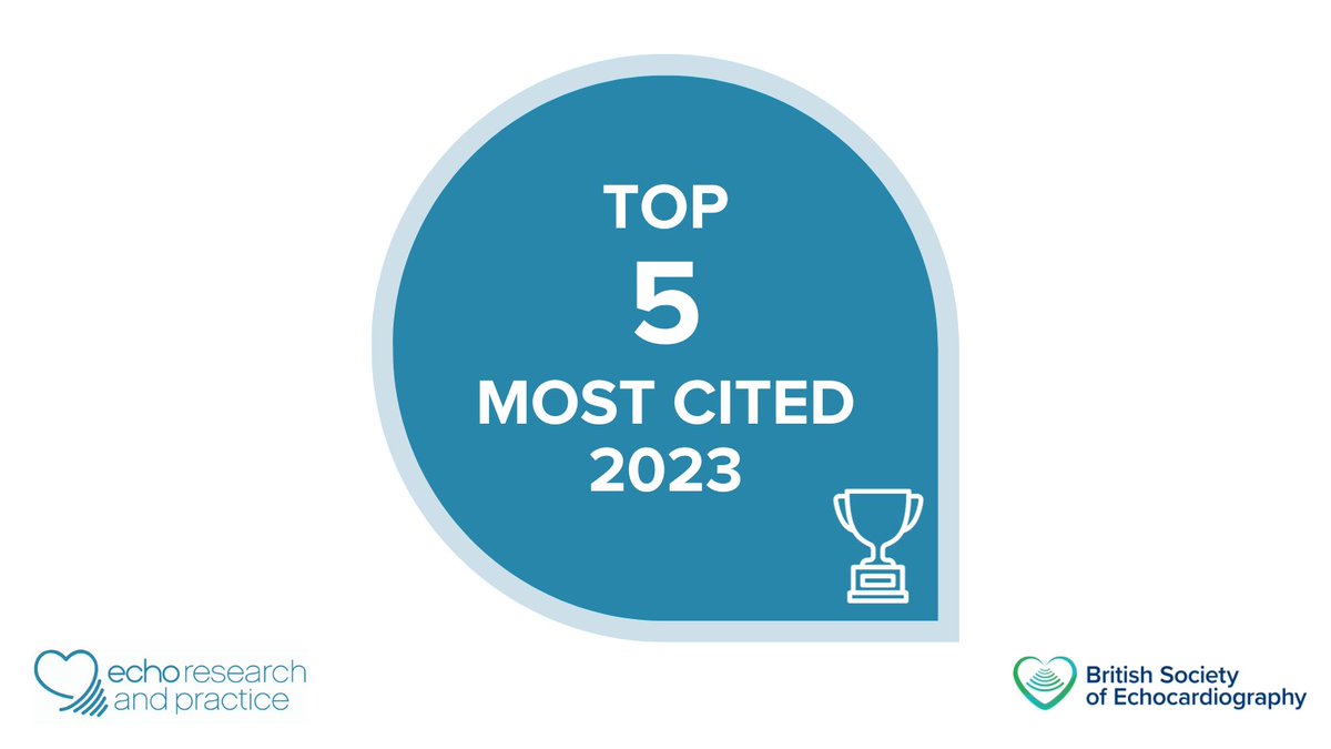 Over the next few weeks we'll be highlighting the ✨top 5 most cited✨ articles from Echo Research and Practice of 2023 In 3rd place 🏅 Real world hospital costs following stress echo in the UK: Costing study from the Evarest/BSE-NSTEP multi-centre study ow.ly/YXQO50QqiaL