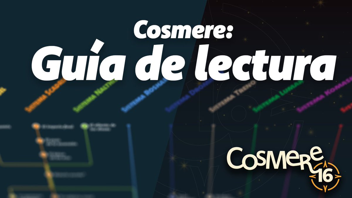 Hoy publicamos un vídeo muy especial, nuestra Guía de lectura del #Cosmere. Una guía un poco distinta, sin un orden estricto, sino con hitos y con un formato claro y muy sencillo para todos los que están empezando. ¡Compartid! youtube.com/watch?v=Gmv5qe…