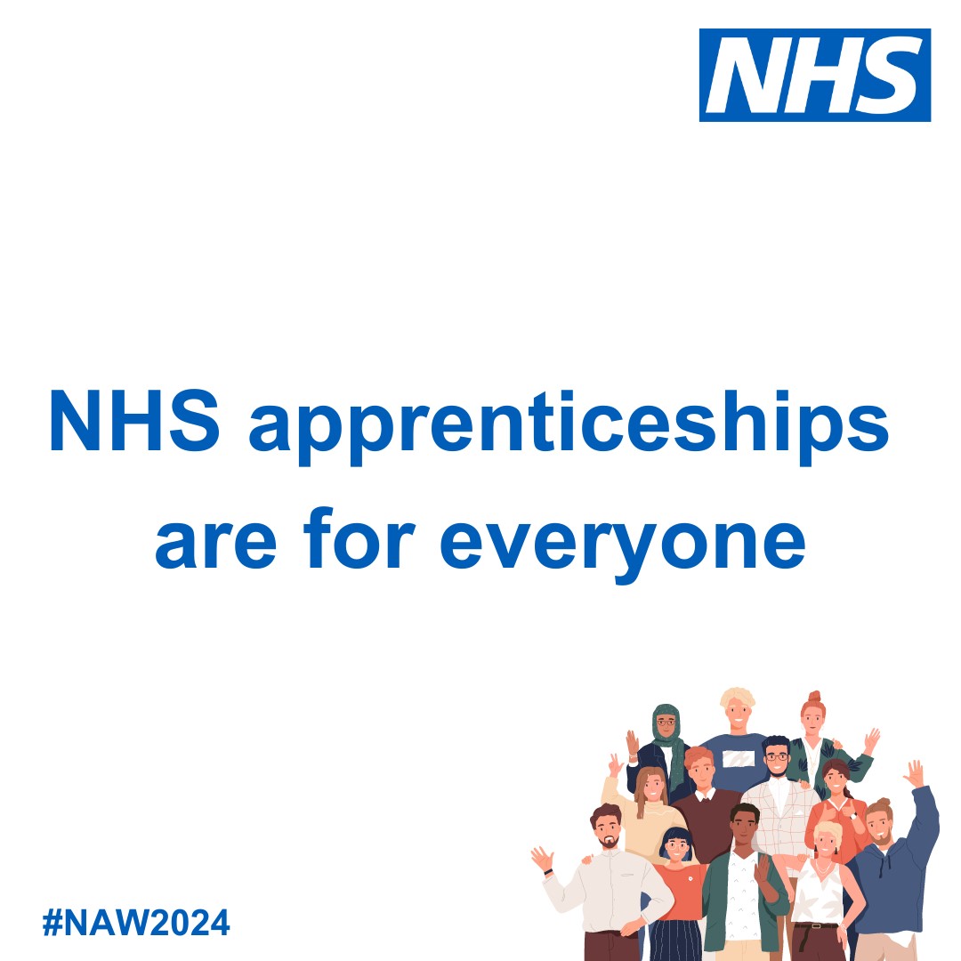 NHS apprenticeships are for everyone – with over 600 apprenticeships on offer you can find one to suit you and build your #SkillsForLife #NAW2024 orlo.uk/137n5'