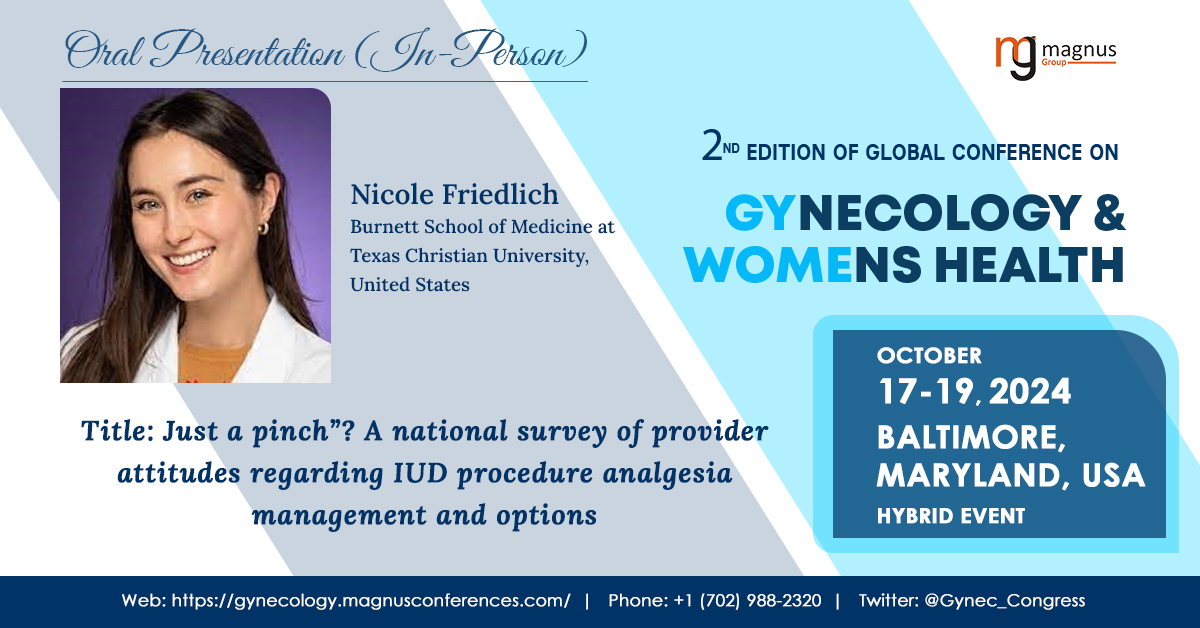 Global Conference on Gynecology & Womens Health tweet media