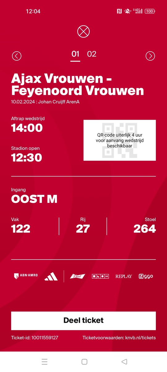 2 kaartjes voor Dames Ajax -Feyenoord as Zaterdag! Gratis over te nemen voor iemand die het wat minder heeft. Delen wordt gewaardeerd. <a href="/Ajaxshowtimecom/">Ajax Showtime</a> <a href="/AjaxFanzoneNL/">AjaxFanzone.NL</a> <a href="/AjaxTotaalnl/">AjaxTotaal.nl (Forum! Praat mee!)</a>
