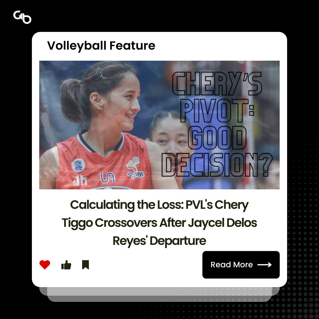 Will Jaycel Delos Reyes' departure significantly affect the Chery Tiggo Crossovers in the upcoming league?
🏐
Check out the article below 👇 to learn more about the analysis of her performance and contributions.
globallyballin.com/post/calculati…
🔹
#PVL2024 #Volleyball #JaycelDelosReyes…