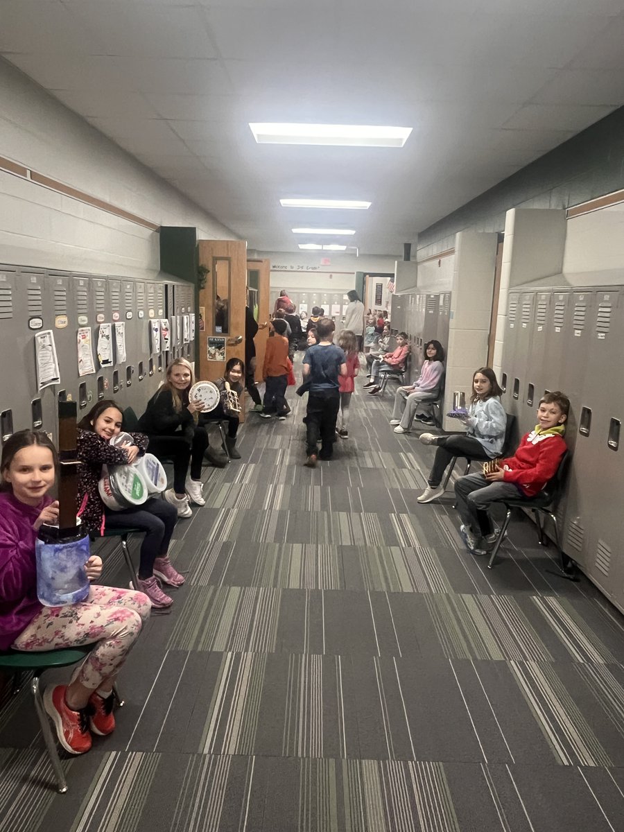 On Friday afternoon third grade students displayed their instruments they made as part of their most recent ELA unit on Light and Sound.