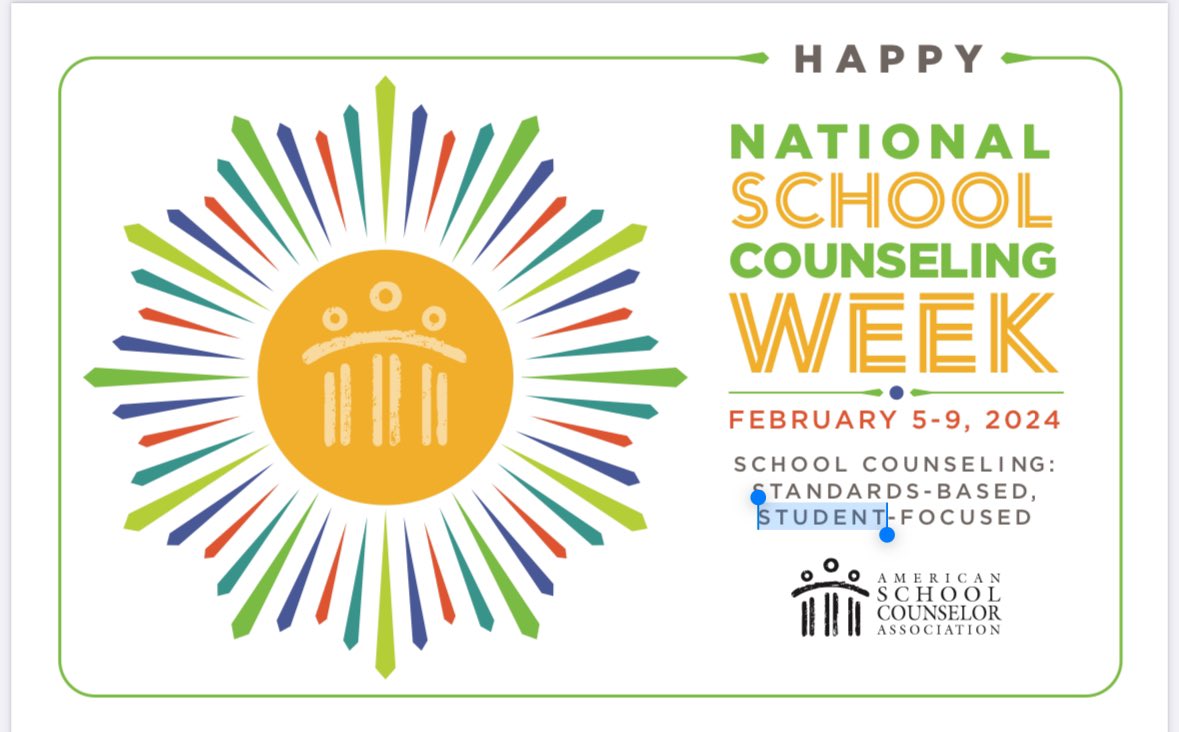 Celebrating all school counselors for their work in transforming the lives of students and the culture of their schools! #NSCW2024 #BHM