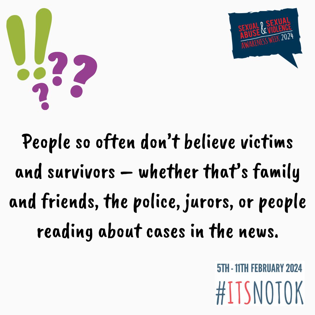 'What is rape culture?' - rape culture is a culture where sexual violence and abuse is normalised and played down. Where it is accepted, excused, laughed off or not challenged enough by society as a whole.
#ItsNotOk #sexualviolenceawarnessweek #vawg #gloucestershire #charity