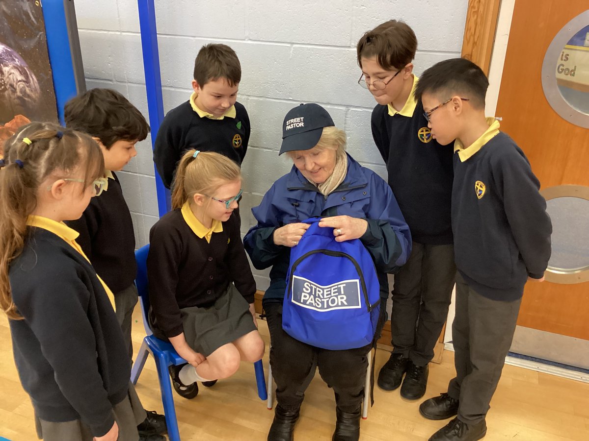 This half term we have been thinking about the Christian value of stewardship.  It was lovely to meet Christine who came to share with us the work that the Street Pastors of Preston carry out in the community.  Thank you to <a href="/PrestonStPastor/">Preston Street Pastors</a> for everything that you do!