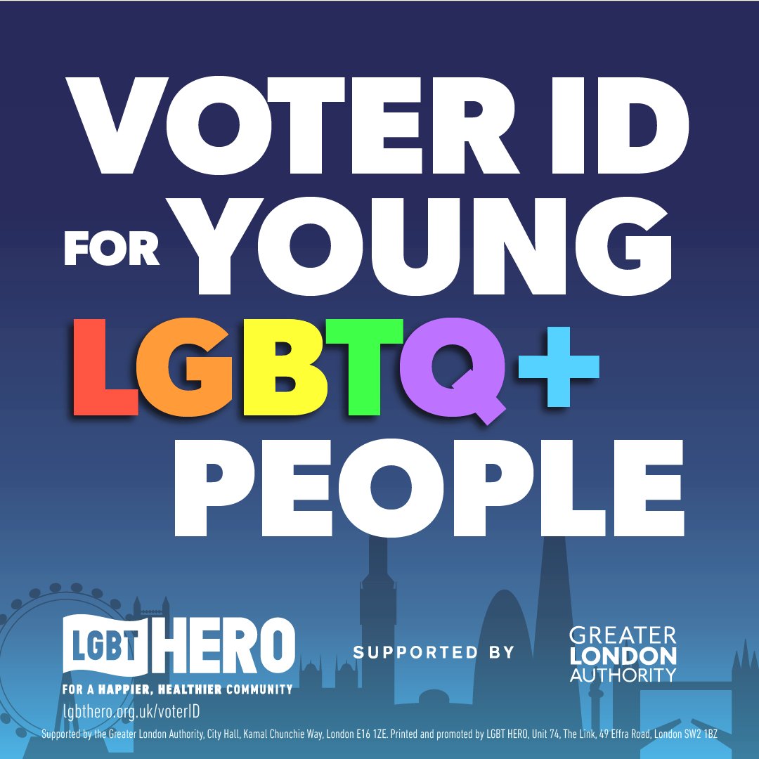 1) 🚨Important voting info for young #LGBTQ+ people 🚨

You now need to present photo #VoterID at polling stations. Certain types of photo ID aren't accepted, so it's vital that you check yours before an election...🧵

#NoVoteNoVoice #lgbtqVotesMatter