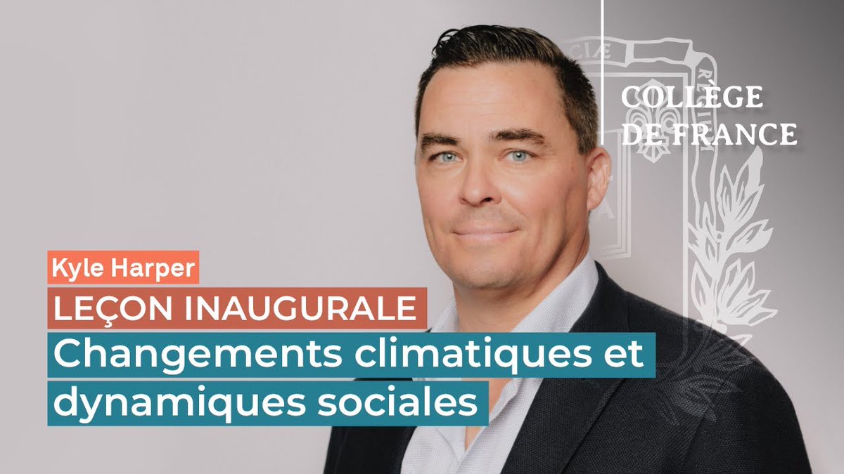 #Histoire #Climat📽️Découvrez en vidéo la leçon inaugurale de Kyle Harper, professeur invité sur la chaire #AvenirCommunDurable : college-de-france.fr/fr/agenda/leco… ➡️Avec le soutien de la @FondationCDF et des ses grands mécènes la #FondationCovéa et @TotalEnergies