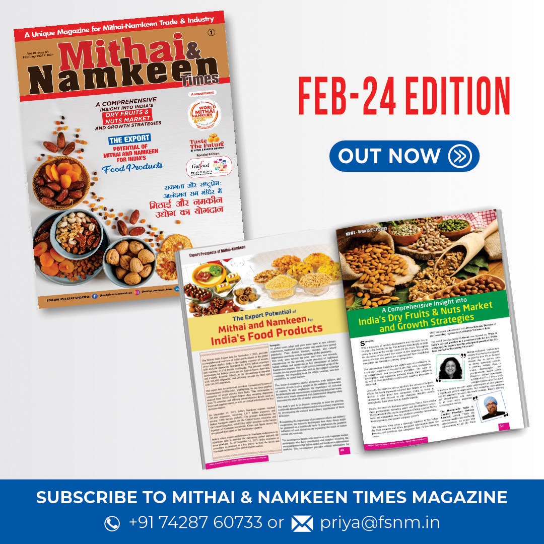 February 24 issue of Mithai & Namkeen Times Magazine is now available!✨Get your hands on it and discover the best reads of the month.
Link:agronfoodprocessing.com/mithai-namkeen…
#Mithainamkeentimes #LatestIssue #MustReads #February24 #Dryfuits #SubscribeNow  
 📲89765 95824 📲74287 60733