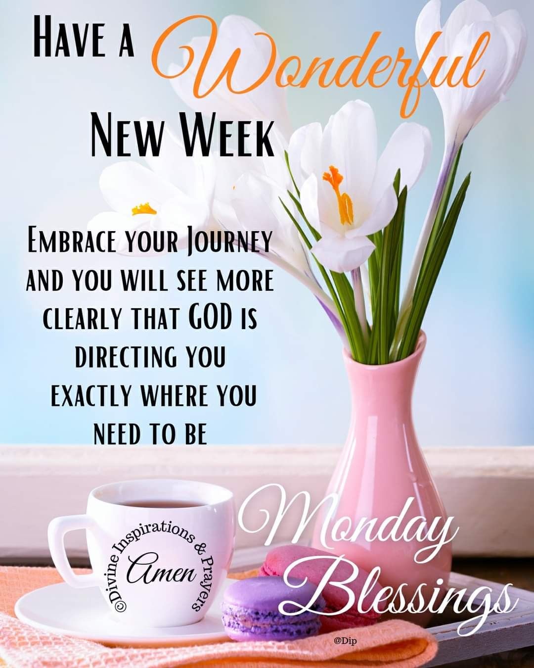 Blessings for a new week outlet