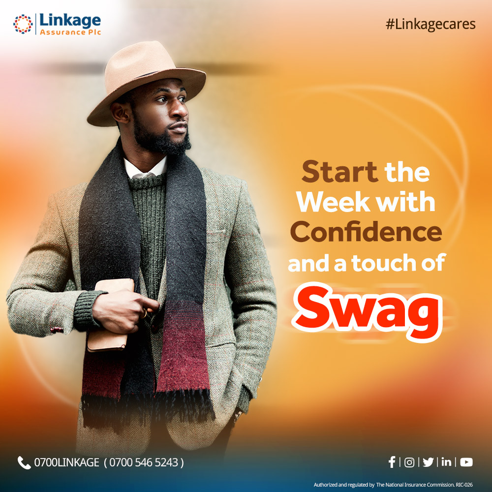 LinkageNg's tweet photo. Begin your day with Confidence and Style.
Add your Swag to the rhythm of the New week.
Need Insurance? Please visit https://t.co/5GOoAtiPBt
#FreshStart #Swag #SwagSquad #MondayKickoff #MondayMotivation #Motivation #NewWeek #MondayThoughts #Insurance #Linkagecares https://t.co/xhCZpryXUM