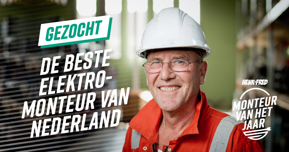 Ben jij de beste elektromonteur van Nederland? 👷 Of één van jouw collega's? Doe mee aan de Henk &amp; Fred ‘Monteur van het Jaar’ verkiezing en ontdek het! Spoor ook je medewerkers aan om mee te doen.

➡️Vul op monteurvanhetjaar.nl de vragenlijst in en doe mee!