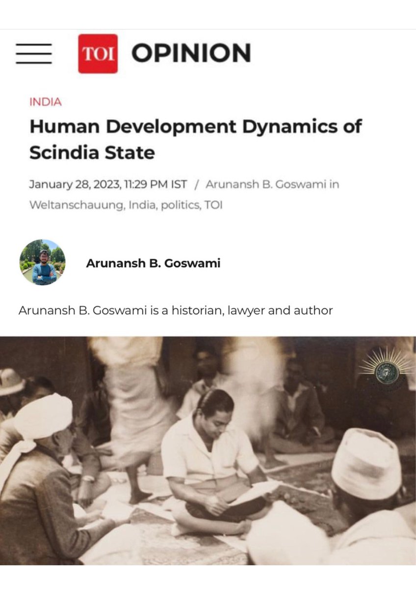 Politics is not an end in itself for Scindia family, but only a means to an end that is public service.

- Late H. H. Maharaja Madhav Rao Scindia

timesofindia.indiatimes.com/blogs/weltansc…