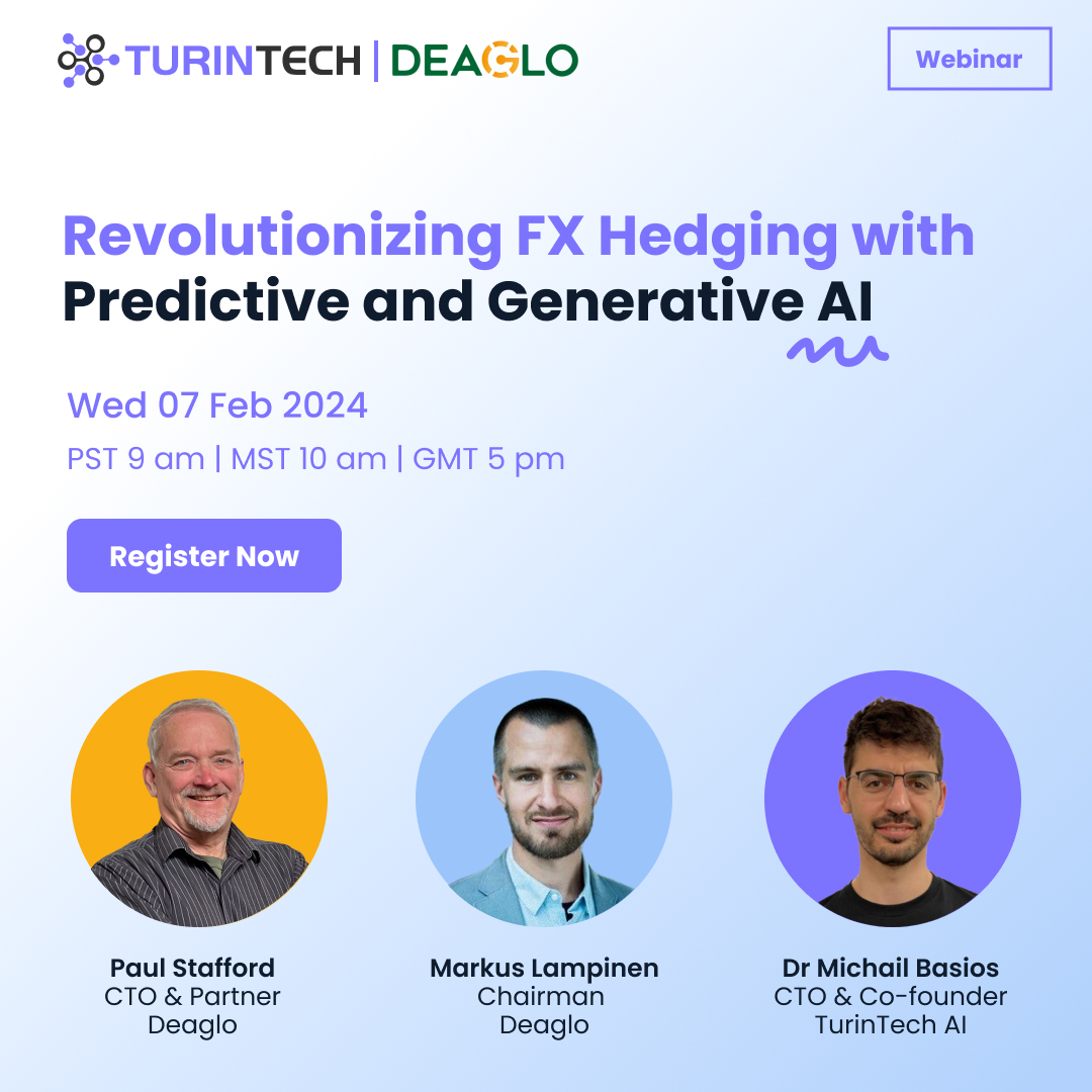 🚀 Only 2 days left! Don't miss our #webinar with @DeagloInc this Wednesday on Predictive & #GenerativeAI in #FX #hedging. 👉Register now: eu1.hubs.ly/H07lZzX0 Can't attend live? Don't worry. Registered attendees will receive the recording. #GenAI #AI #ML #LLMs #FXHedging