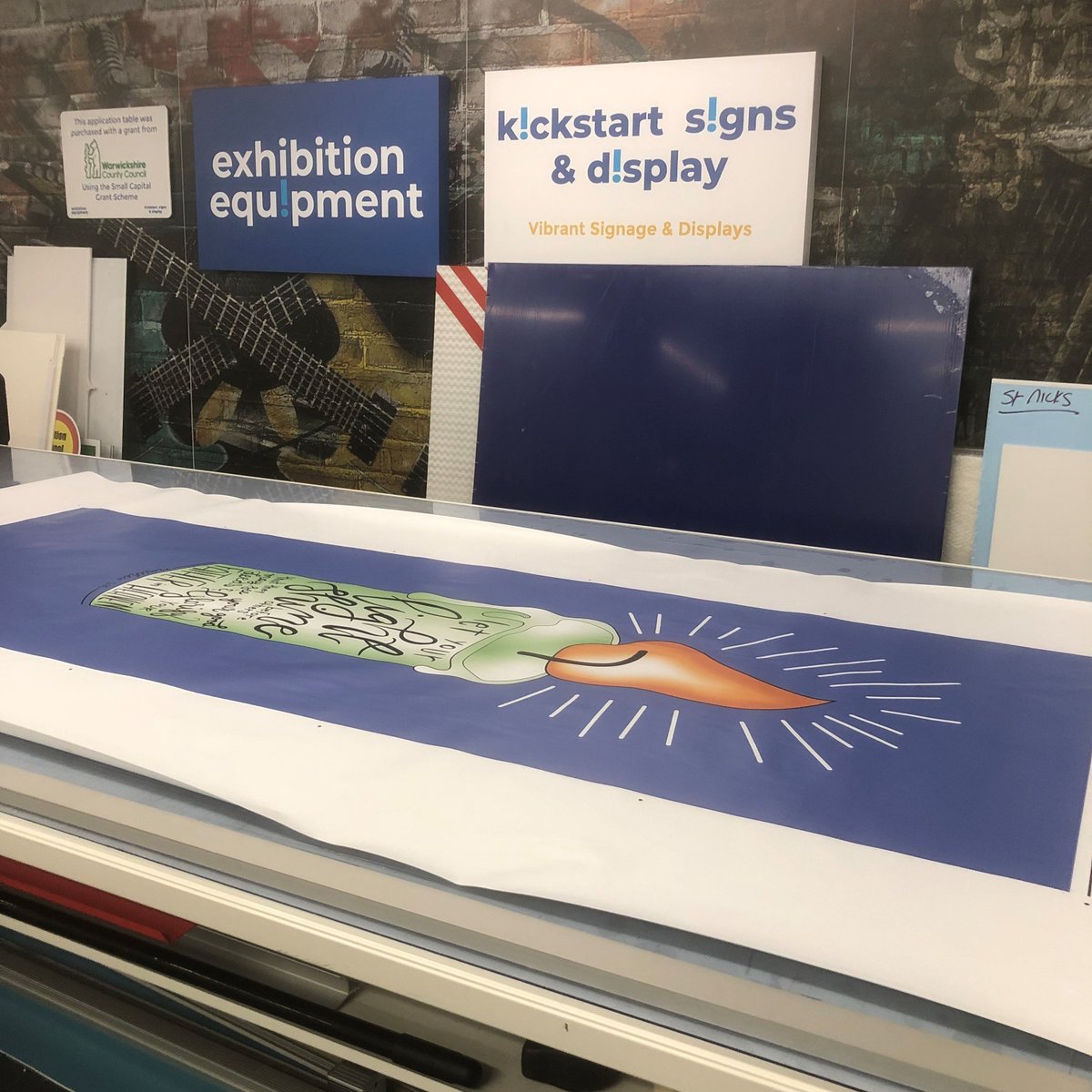 KickstartSigns's tweet photo. A nice little piece of wall art in the print production process within the factory today. @ShotteryPrimary 
#stratforduponavon #shottery 
https://t.co/DI4IUxVRl0

#schoolsigns #signs #signage #schools #externalsignage #educationalsignage #signdesign #signagedesign https://t.co/Dq1RvHWEna