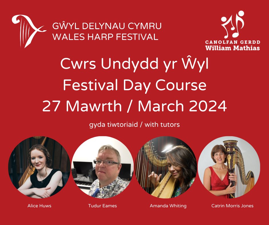 Archebwch eich lle ar gwrs undydd yr ŵyl yma
Book your place on the festival's day course here
👉 walesharpfestival.co.uk/festival-cours…