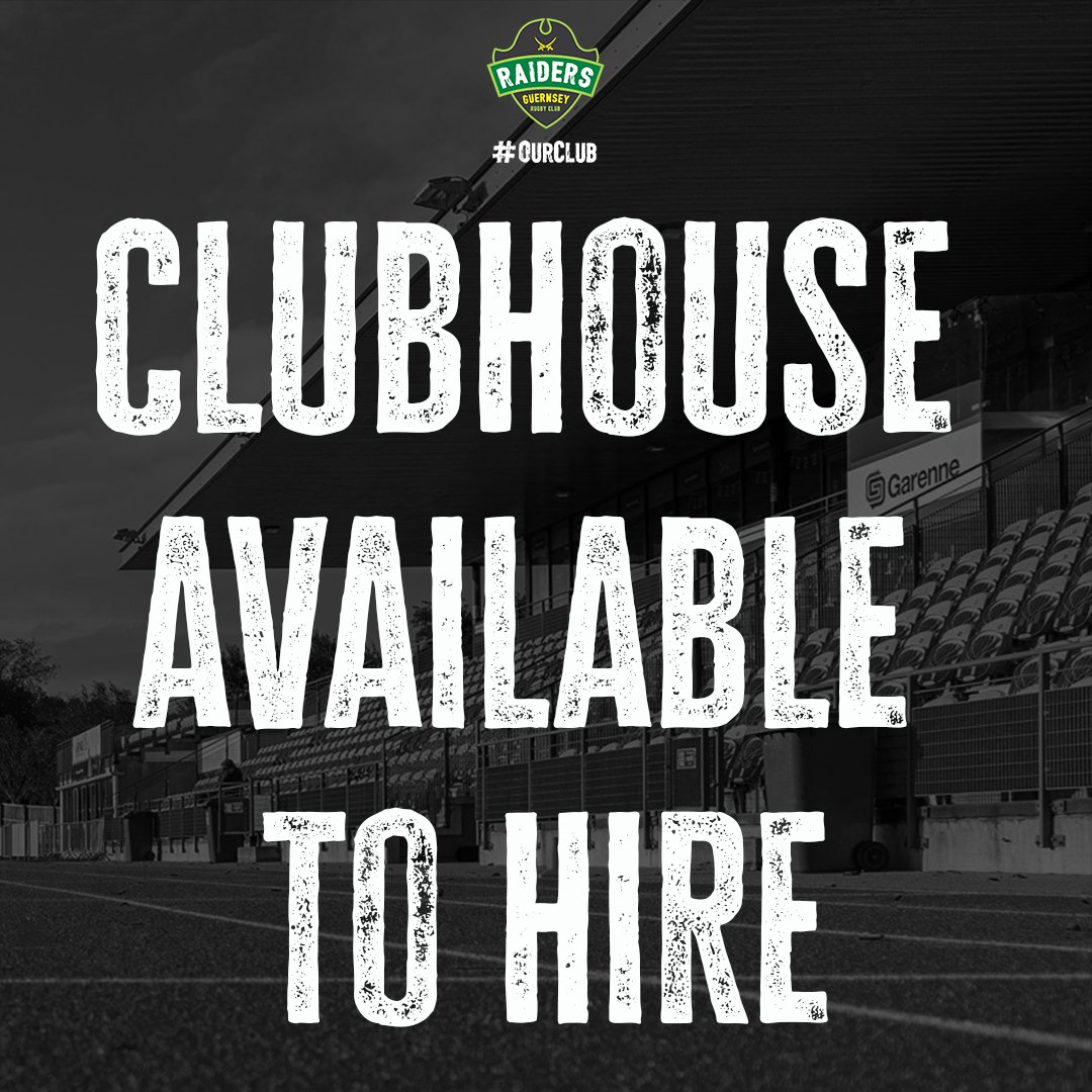 Looking for the perfect venue to host your event in 2024? Well, look no further, as the Clubhouse is available for hire!  🥳

🔗 | Find out more here: adobe.ly/4aEIaLB

📧 | To make enquiries, please get in touch with Steve Melbourne via commercial@guernseyraiders.com