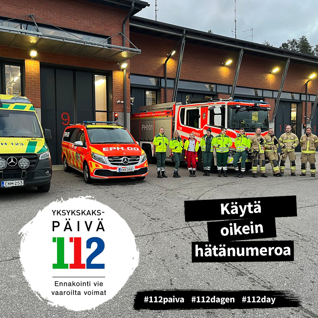 #Hätänumeroviikko käynnistyi tänään ja jatkuu sunnuntaina vietettävään #112päivä'än saakka. Kampanjan aikana ihmisiä muistutetaan hätänumeron oikeasta käytöstä ja hätätilanteiden tunnistamisesta. Päijät-Häme mukana kampanjassa 👍 

Lue lisää 👉 phpela.fi/hatanumeroviik…