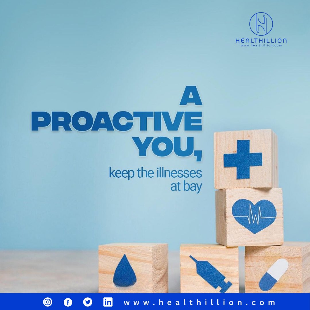 Don't wait till sickness hits you hard.

Stay ahead of health emergencies.

Take charge of your health today with Healthillion 💙

#HealthisWealth
#healthillion
#Healthpartner