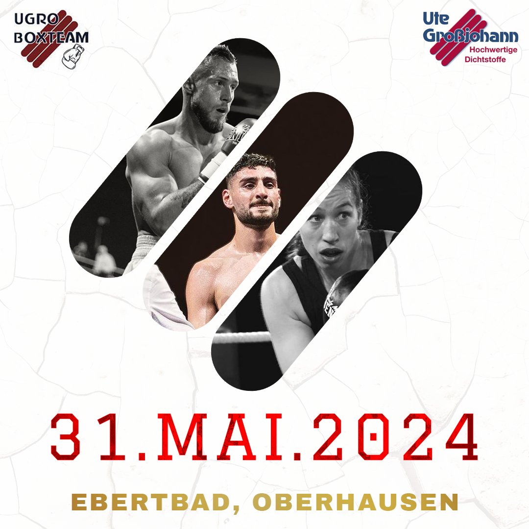 Am 31.Mai.24 ist es wieder soweit, der gesamte Kader des UGRO-Boxteam steht im Ring um euch hoch qualitatives Boxen im Ebertbad in Oberhausen zu bieten.

Einige unserer Boxer-/innen werden schon davor wieder in Aktion treten also haltet die Augen auf.

#boxen #boxing #nrw #ugro