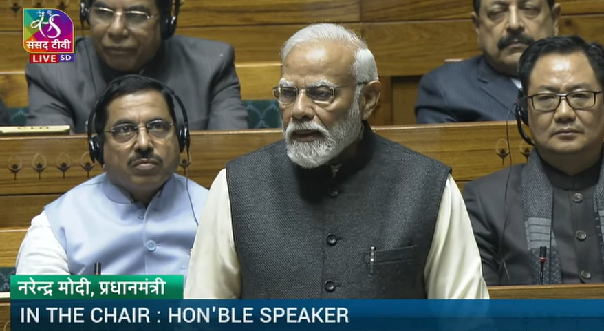 PM Modi replies to Motion of Thanks on President’s address in Lok Sabha