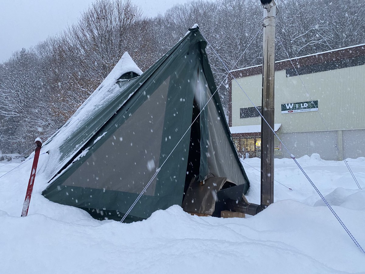 711Nimo's tweet photo. 久々、雪中キャンプ https://t.co/lgBvQ1x2Va