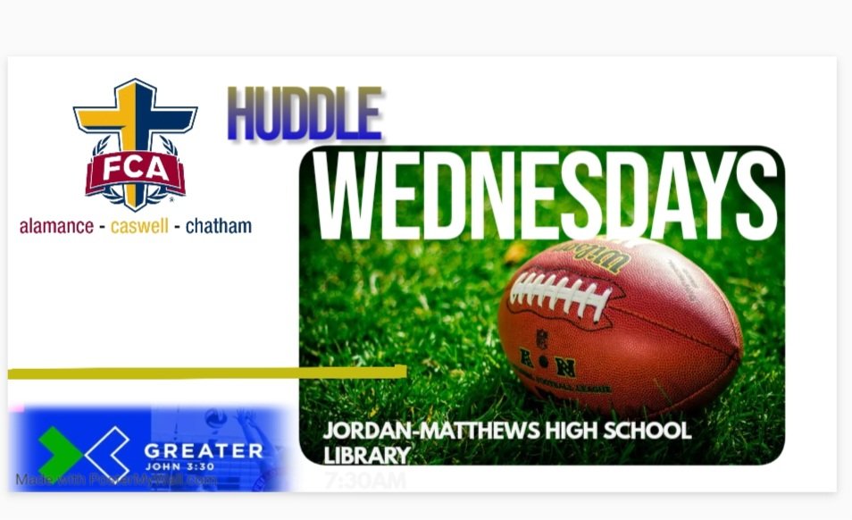 JM_JETSFB (@jjetsfb) on Twitter photo Join us Wednesday for FCA Huddle at 7:30am Join us Wednesday for FCA Huddle at 7:30am
