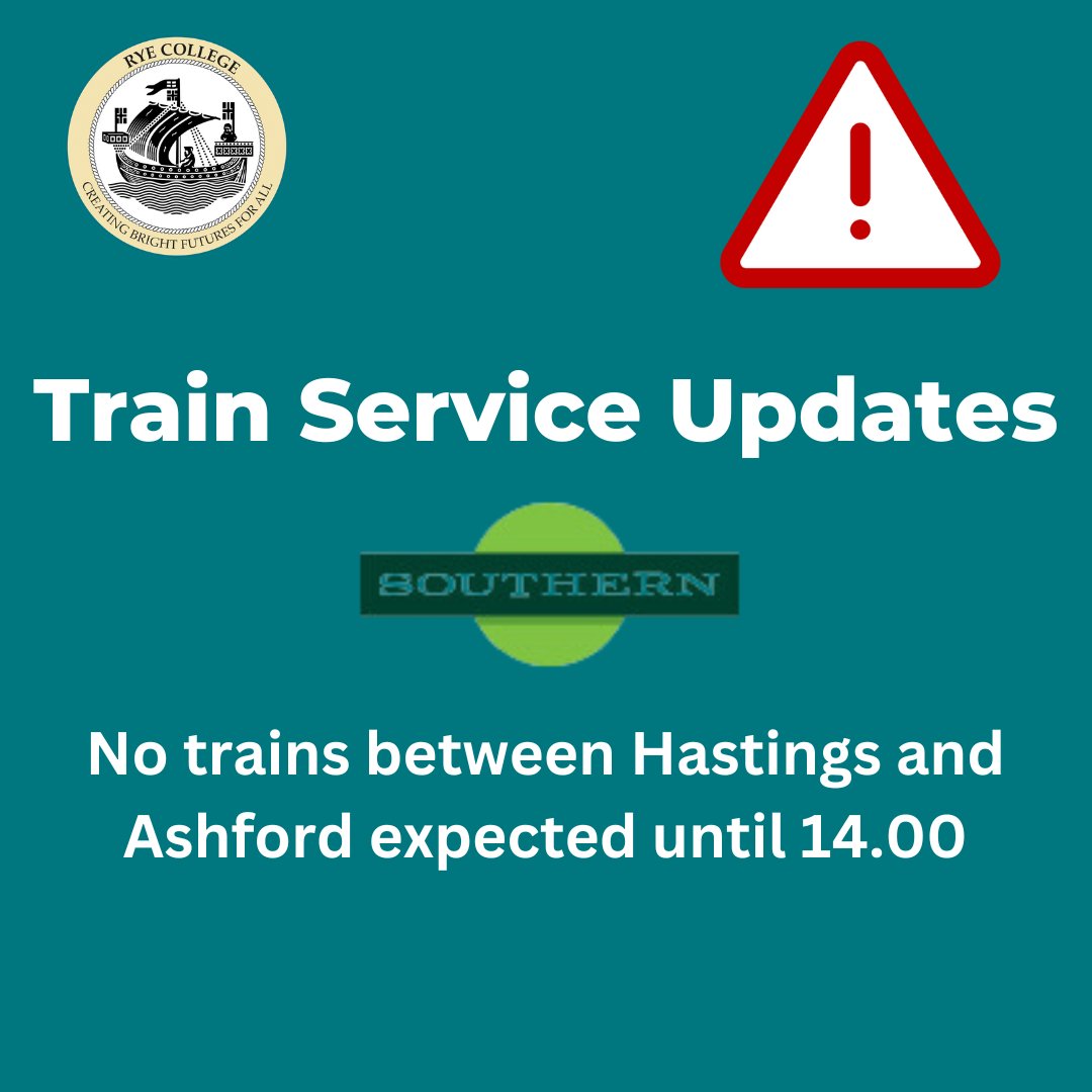 Important travel news - please review the Southern Railway website for further updates: southernrailway.com/service-updates