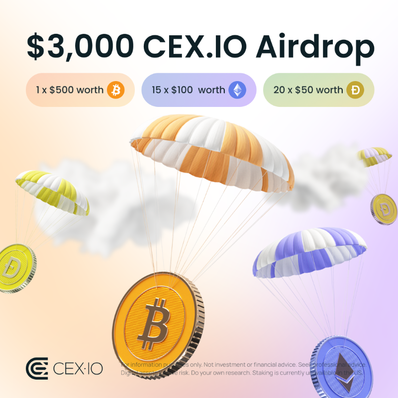 cex_io's tweet photo. ⚡️🏆 Are you fast enough to emerge victorious? 

Participate in our exclusive $3,000 Airdrop, for a chance to win cool crypto rewards! 🎁

👉 Join the Airdrop here — https://t.co/50fqo07b1c

#Airdrop #AirdropCrypto #AirdropGiveaway