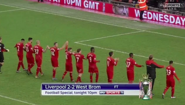 BHStefansson's tweet photo. @haustmann @peturgisla Svona eins og Liverpool fögnuðu svona eftir 2-2 jafntefli við WBA á heimavelli? Mikið agalega geta menn verið butthurt útaf smá fagnaðarlátum 🤣 https://t.co/fqmc93exhW